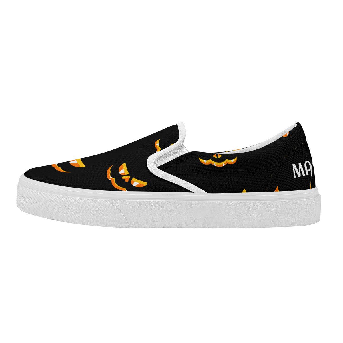 Spooky Pumpkin Mass Cast Slip On Shoes