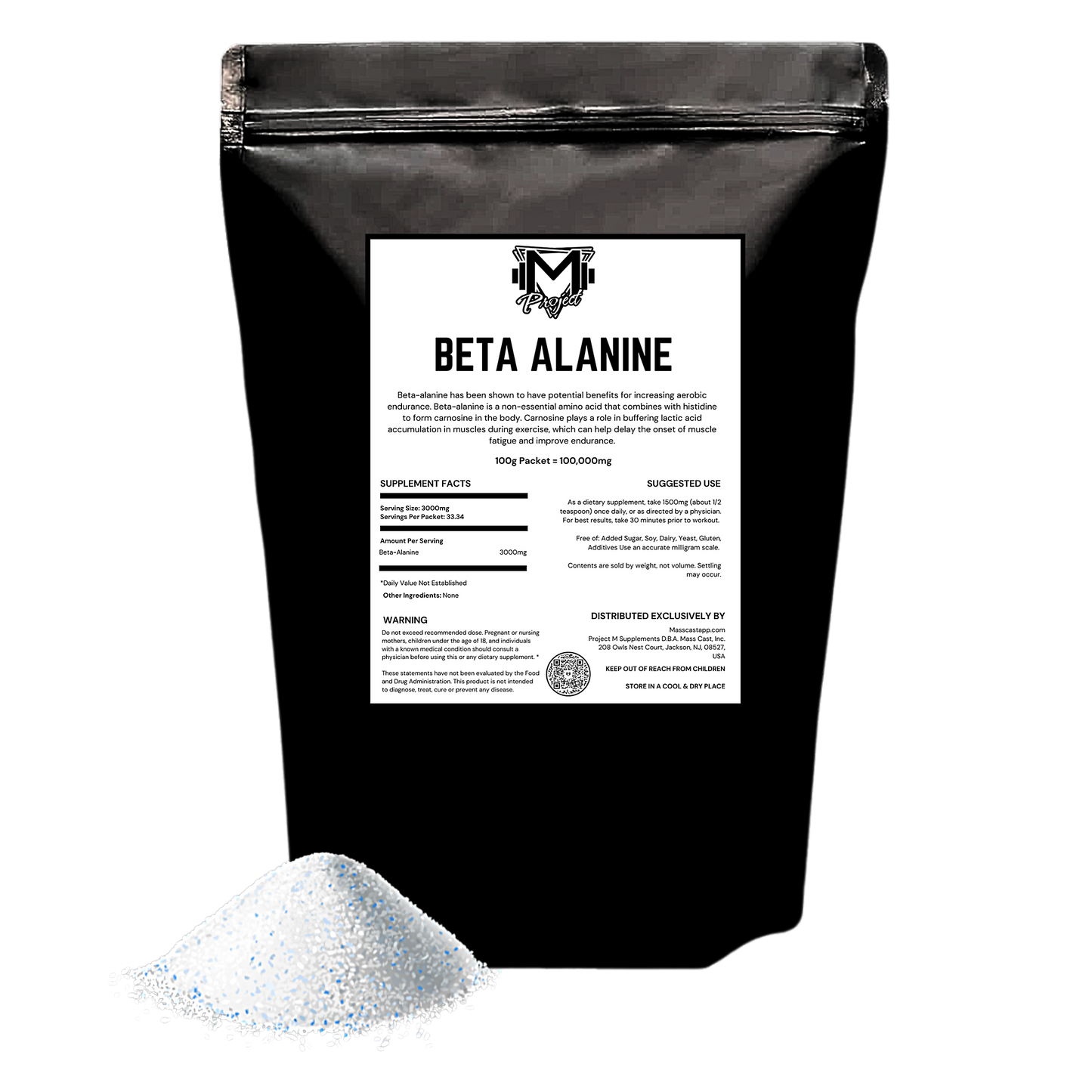 Beta Alanine 100% Pure by Project M