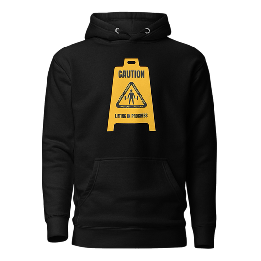 Caution Soft Style Hoodie by Mass Cast