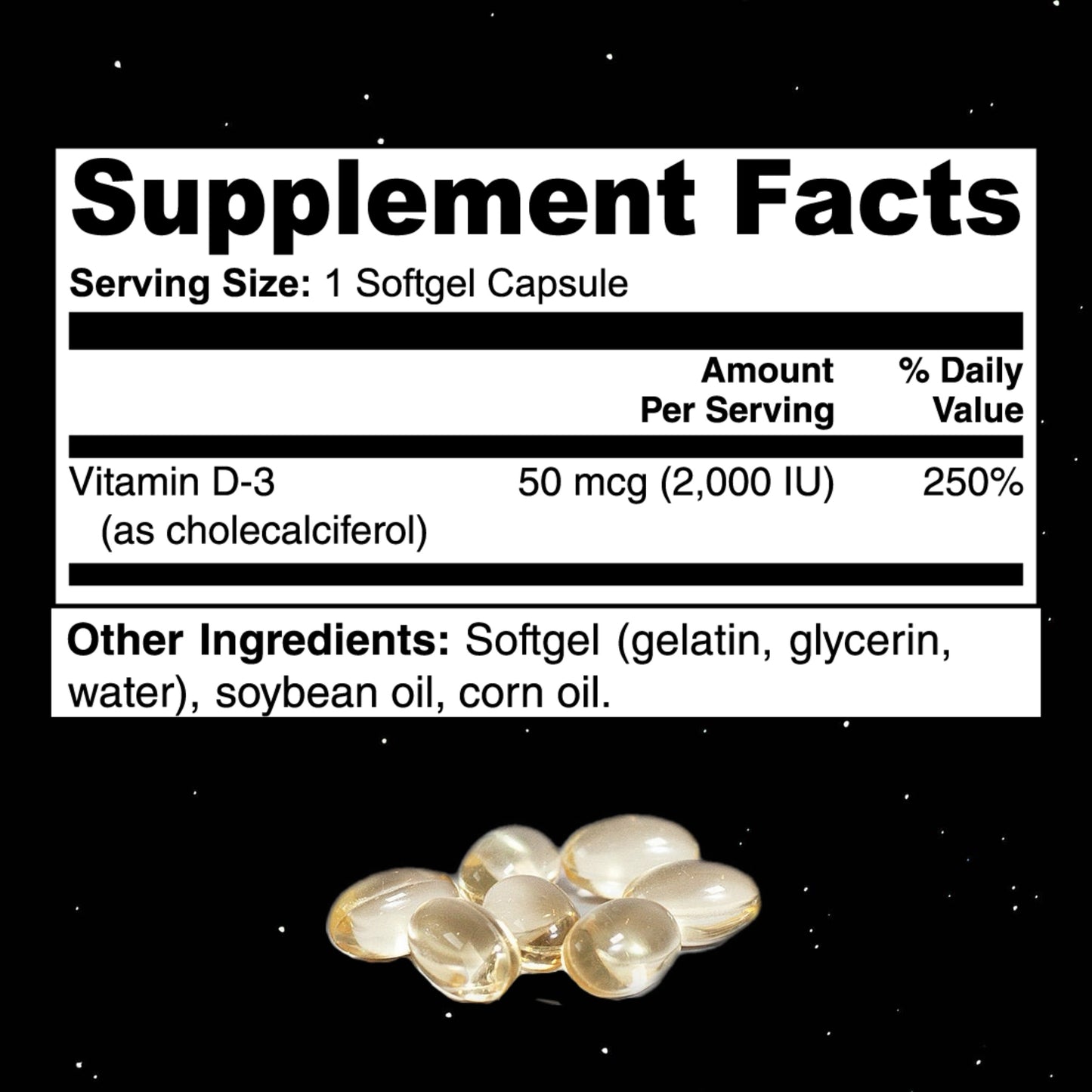 Vitamin D3 Softgels by Project M
