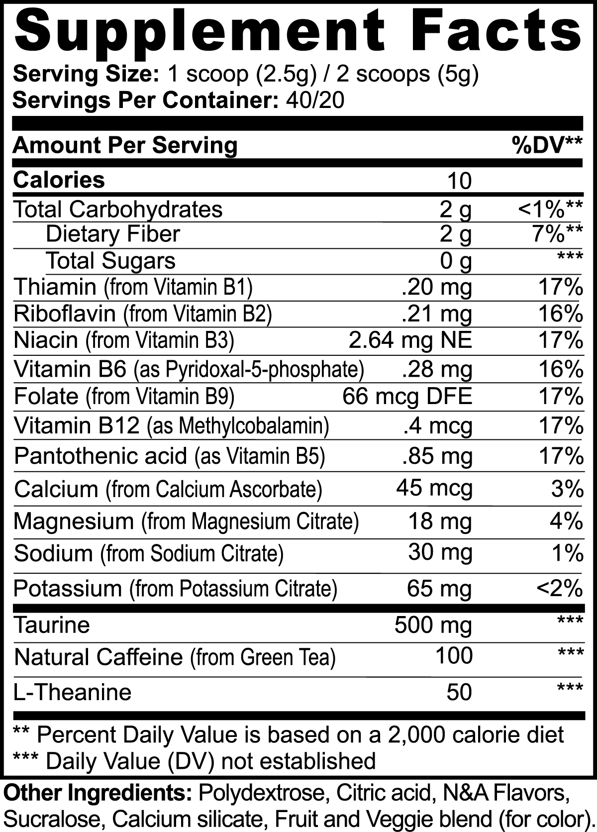 Energy Powder (Yuzu Flavor) by Project M