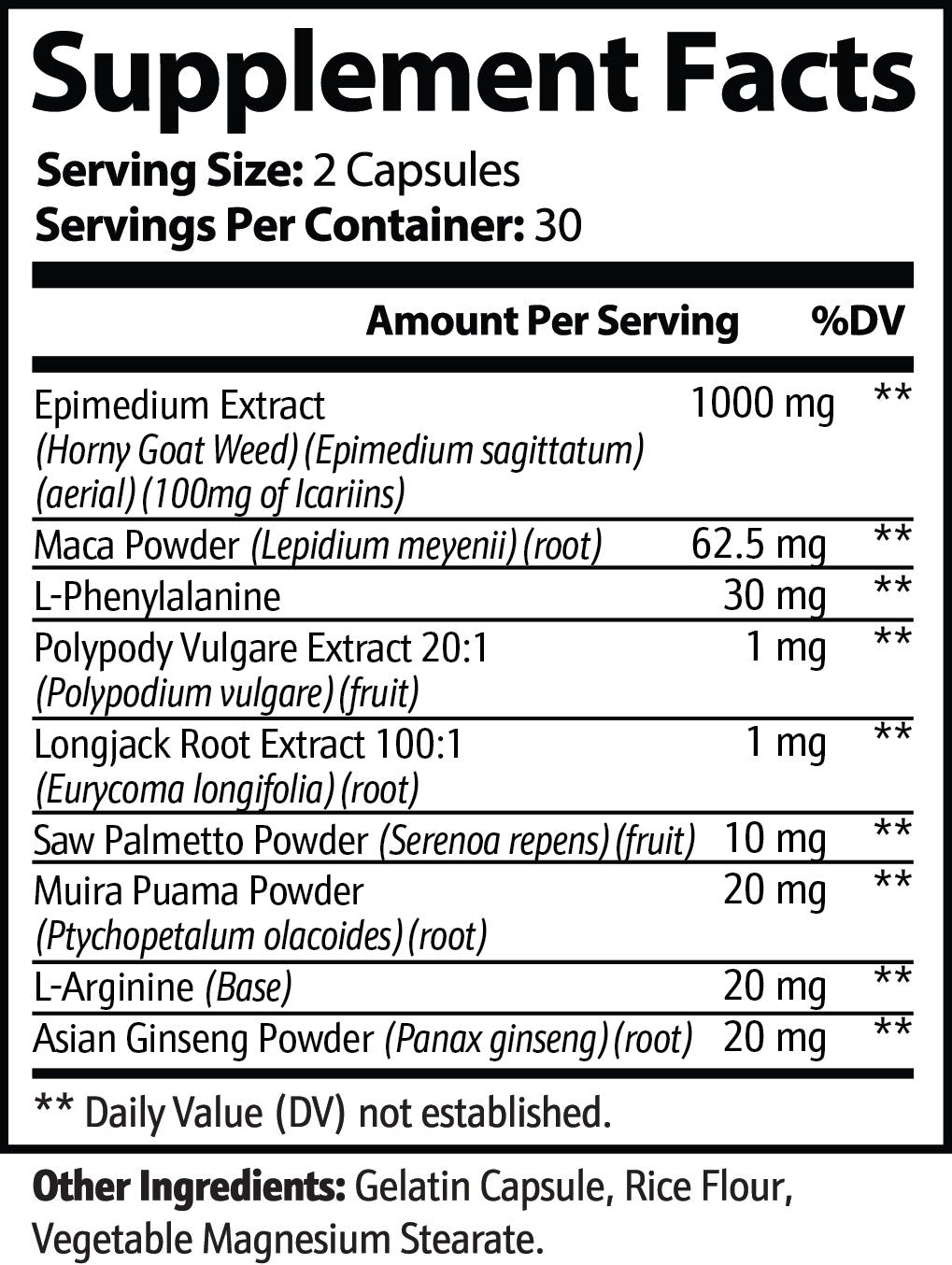 Horny Goat Weed Blend by Project M