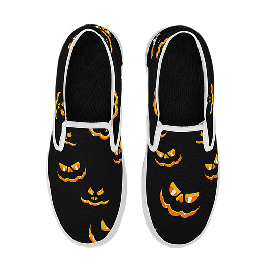 Spooky Pumpkin Mass Cast Slip On Shoes