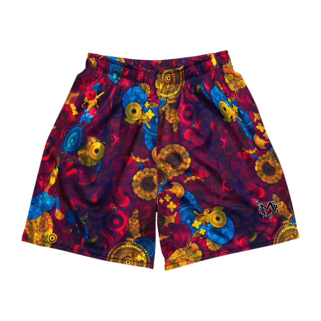 Aztec Mass Cast Mesh Shorts