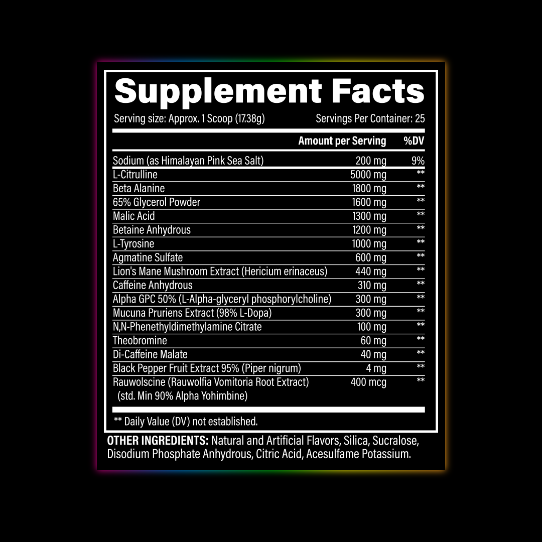 BZRK Blackout LIMITED EDITION Pre-Workout by Black Magic