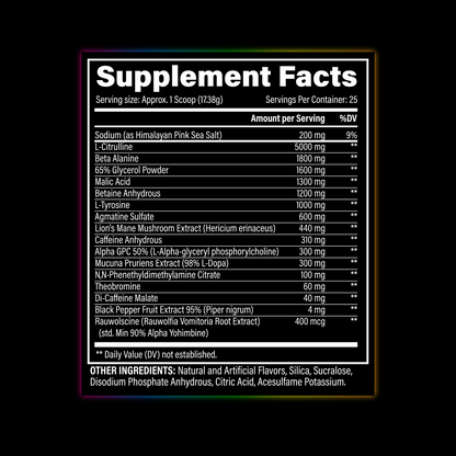 BZRK Blackout LIMITED EDITION Pre-Workout by Black Magic