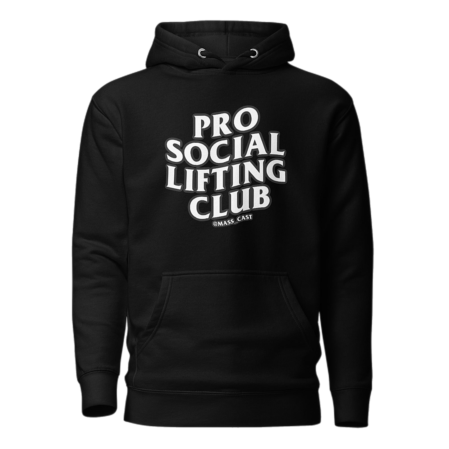 Pro Social Lifting Club Soft Style Hoodie by Mass Cast