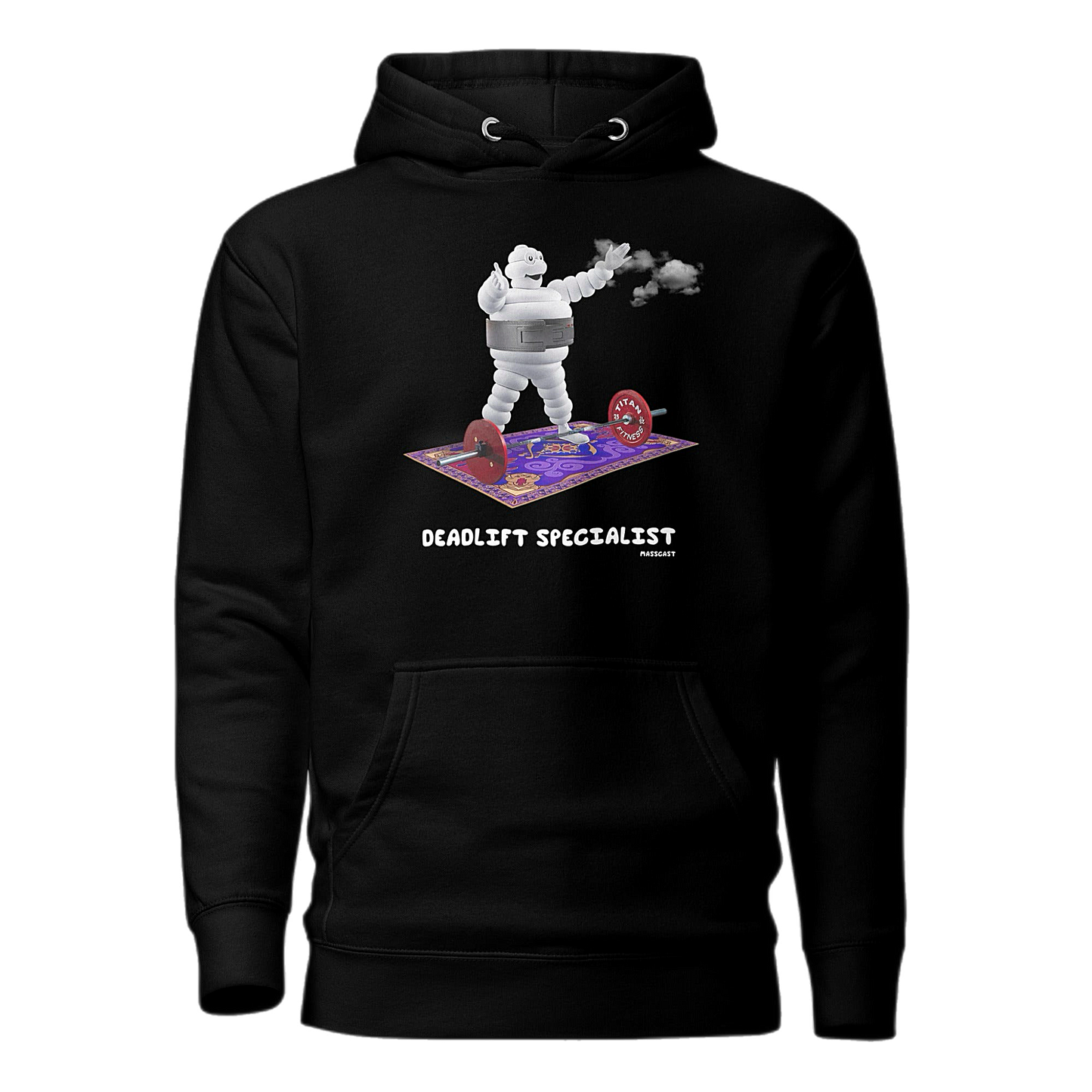 Deadlift Specialist Soft Style Hoodie by Mass Cast