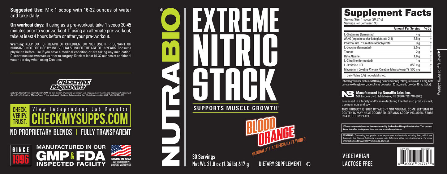 Extreme Nitric Stack