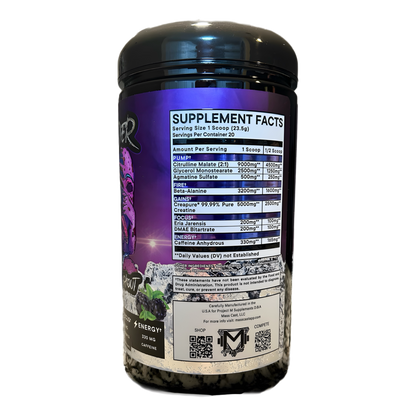 MINDBENDER 6.0 Nootropic High Stim Pre-Workout w/ Creapure - 40/20 Serving