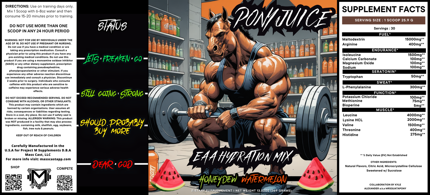 Pony Juice EAA Hydration Mix by Project M