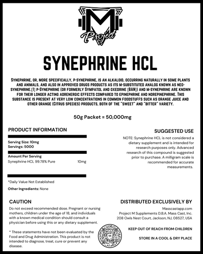 Synephrine HCL 100% Pure by Project M
