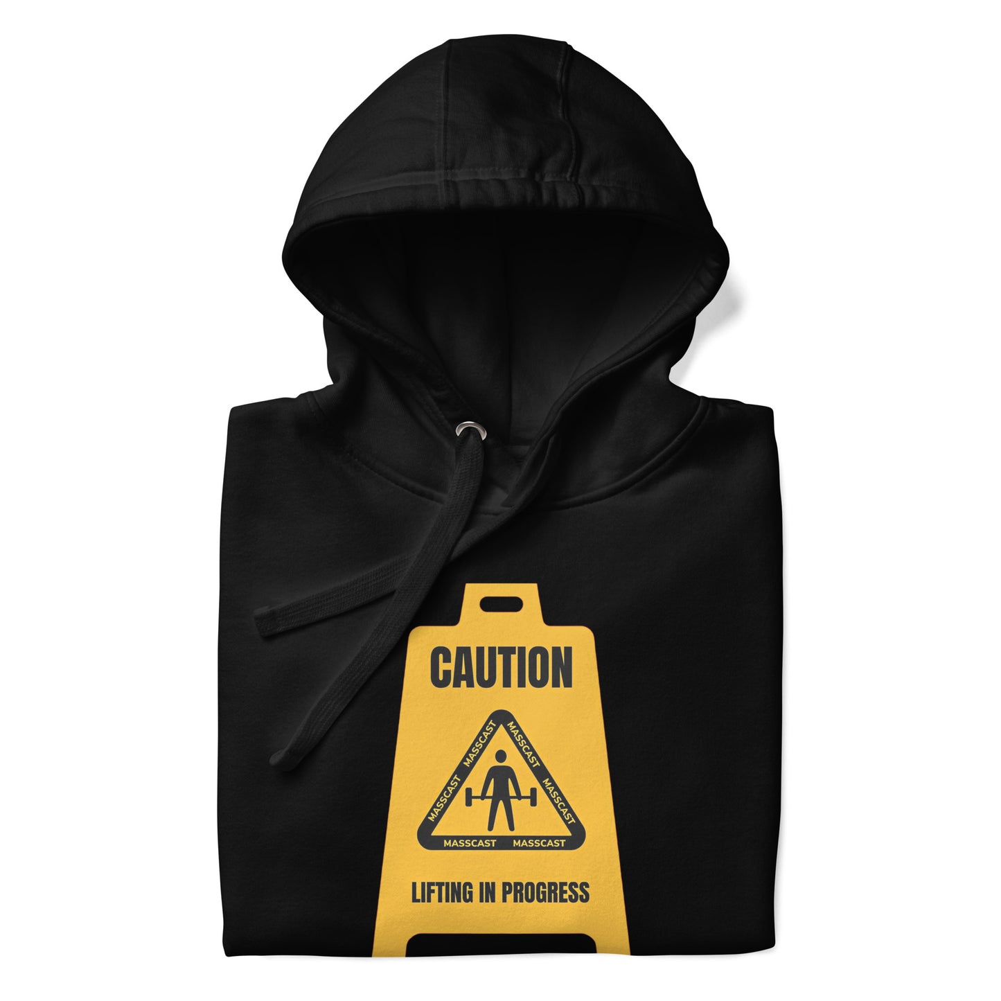 Caution Soft Style Hoodie by Mass Cast