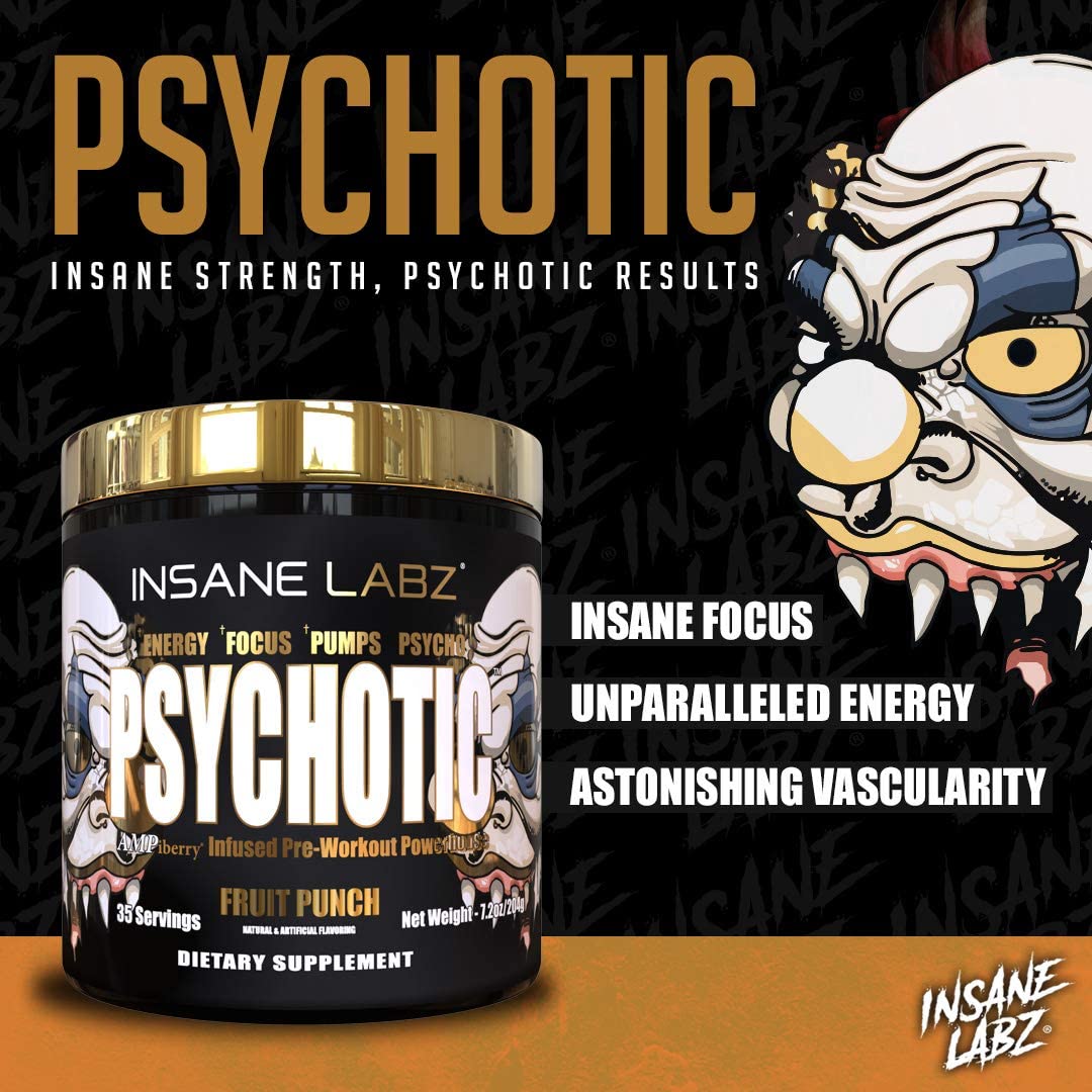 Psychotic Gold Pre-Workout by Insane Labz - Mass Cast