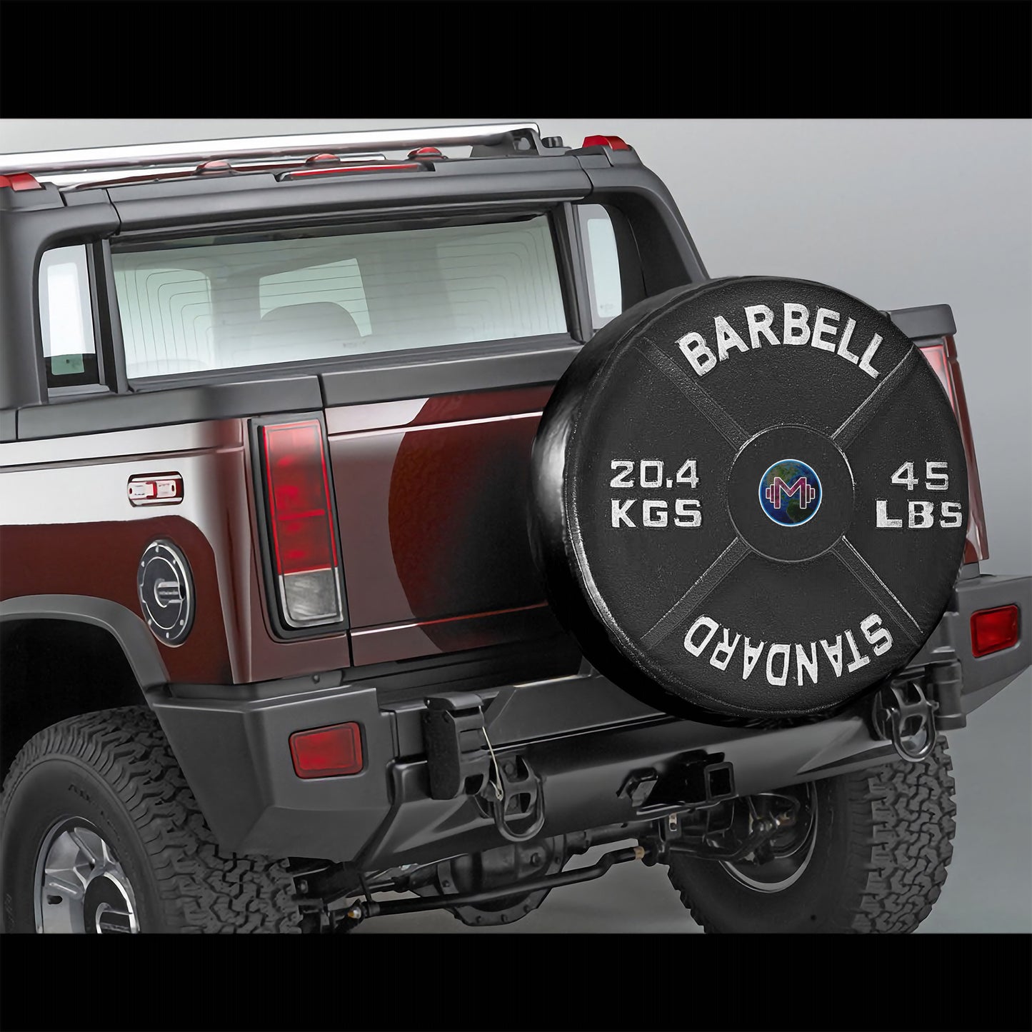 Mass Cast Barbell Tire cover