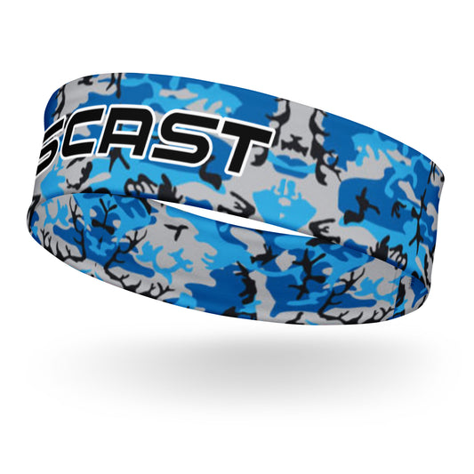 Blue Camo Mass Cast Headband