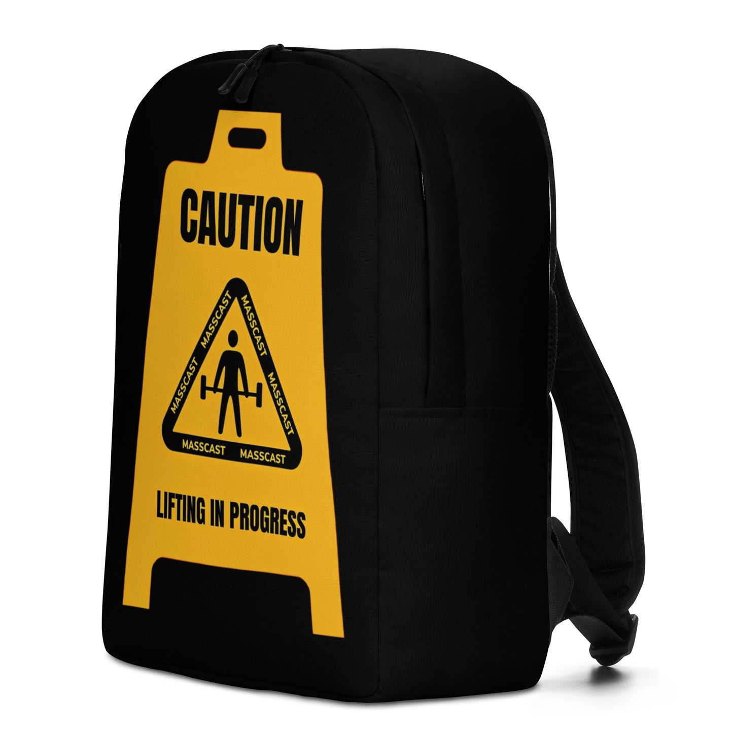 Caution Lifting In Progress Backpack by Mass Cast