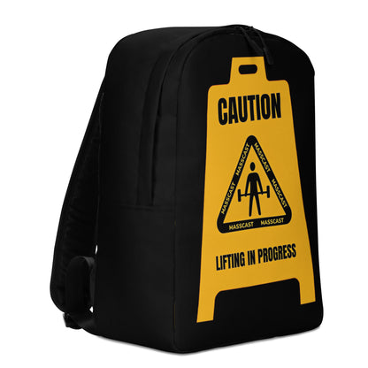 Caution Lifting In Progress Backpack by Mass Cast