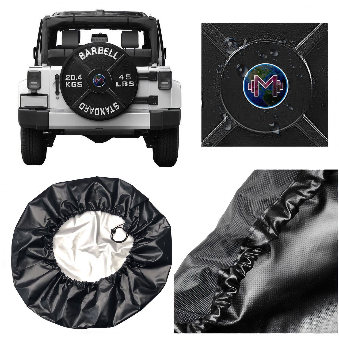 Mass Cast Barbell Tire cover
