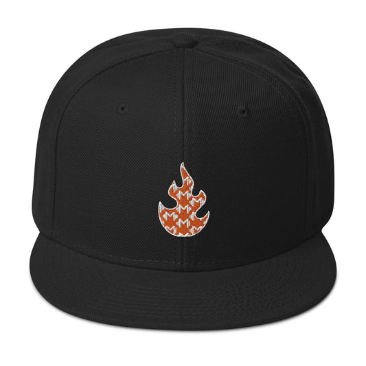 The Fire Snapback Hat - White Edition