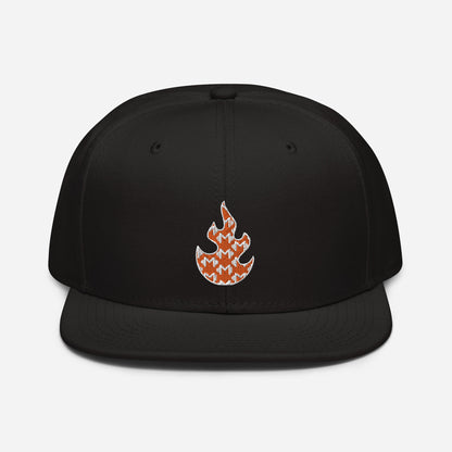 The Fire Snapback Hat - White Edition