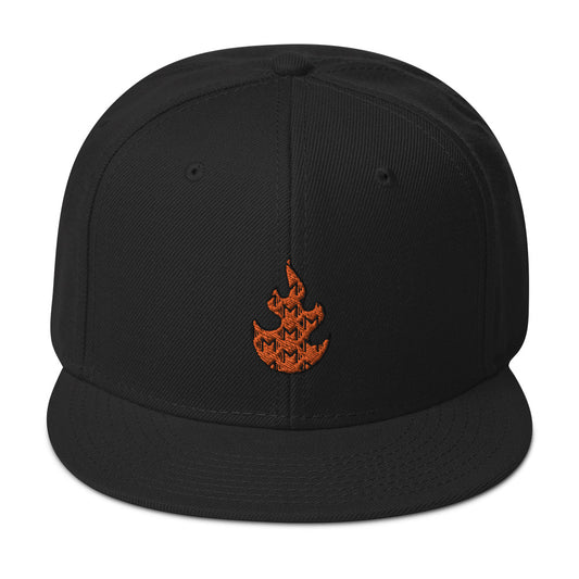 The Fire Snapback Hat - Black Edition