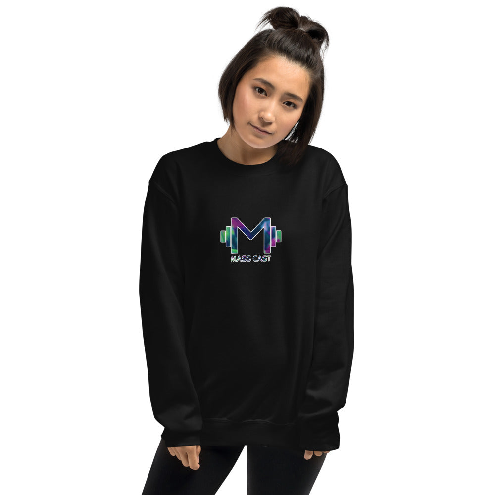 Purple Passion Tie - Dye Mass Cast Crew Sweatshirt